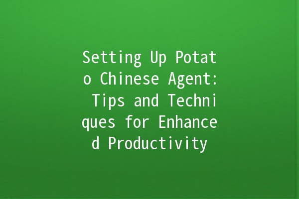 Setting Up Potato Chinese Agent: Tips and Techniques for Enhanced Productivity 🥔🇨🇳