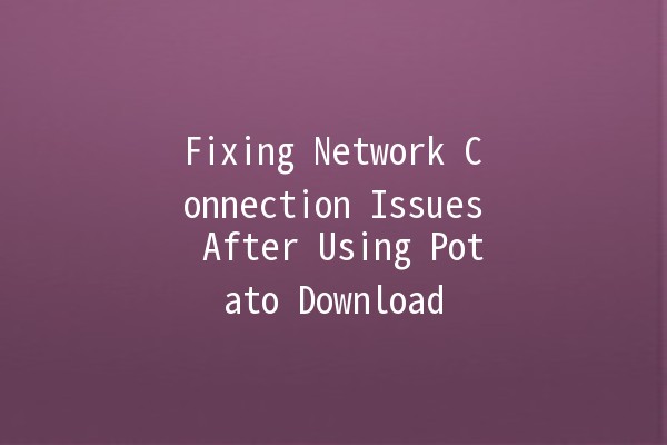 Fixing Network Connection Issues After Using Potato Download 🌐🥔