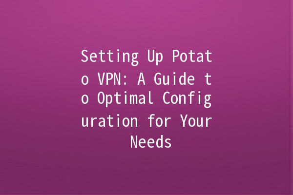 Setting Up Potato VPN: A Guide to Optimal Configuration for Your Needs 🥔💻