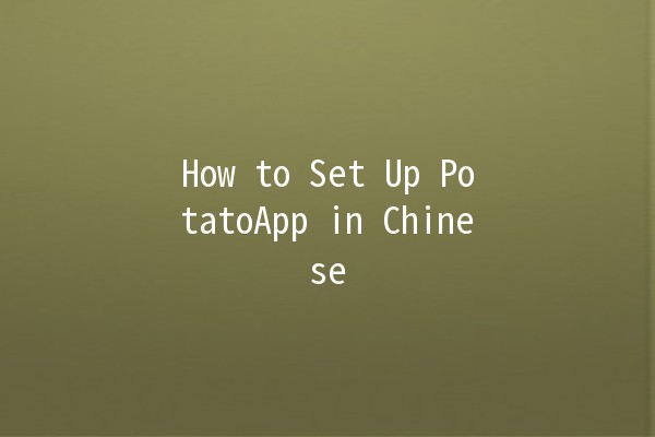 How to Set Up PotatoApp in Chinese 🇨🇳🥔