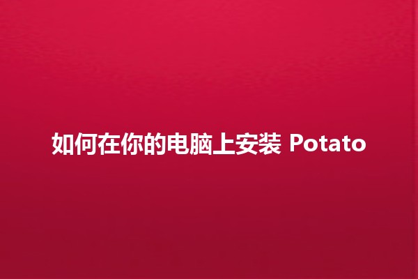 如何在你的电脑上安装 Potato 😄🖥️