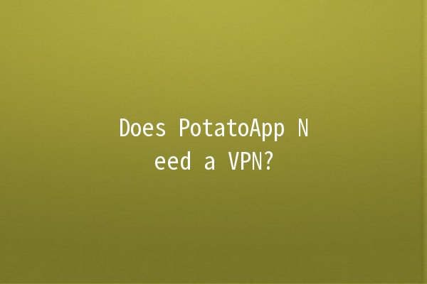 Does PotatoApp Need a VPN? 🥔🛡️