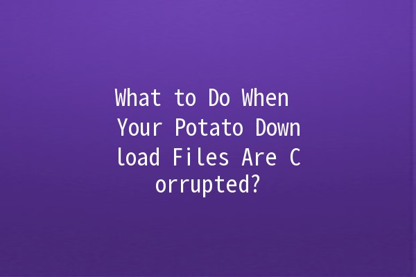 What to Do When Your Potato Download Files Are Corrupted? 🥔💻