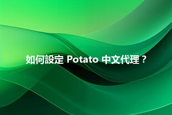 如何設定 Potato 中文代理？🚀🖥️