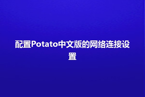 配置Potato中文版的网络连接设置 🌐✨