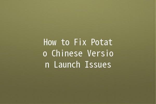 How to Fix Potato Chinese Version Launch Issues 🚀🥔