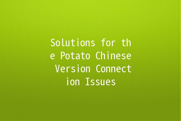 Solutions for the Potato Chinese Version Connection Issues 🍟💻