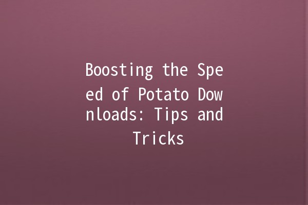 Boosting the Speed of Potato Downloads: Tips and Tricks 🚀🥔