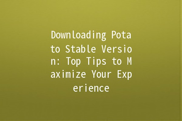 Downloading Potato Stable Version: Top Tips to Maximize Your Experience 🥔✨