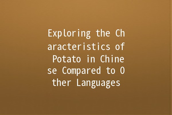 Exploring the Characteristics of Potato in Chinese Compared to Other Languages 🥔🌍