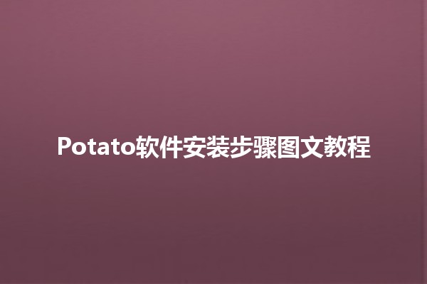 📥 Potato软件安装步骤图文教程