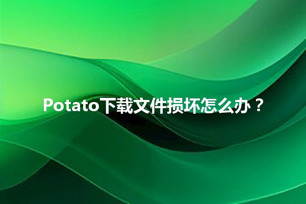 Potato下载文件损坏怎么办？🔧💻